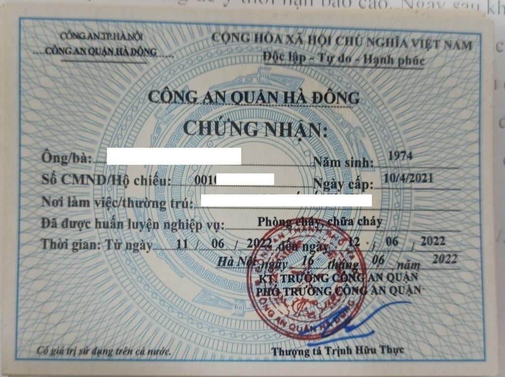 Đăng kí học giấy chứng nhận phòng cháy chữa cháy 3 Đăng kí học giấy chứng nhận phòng cháy chữa cháy