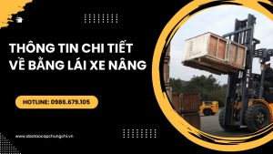 Thông tin chi tiết về bằng lái xe nâng