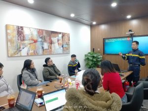 Huấn luyện PCCC tại công ty Indo Trần