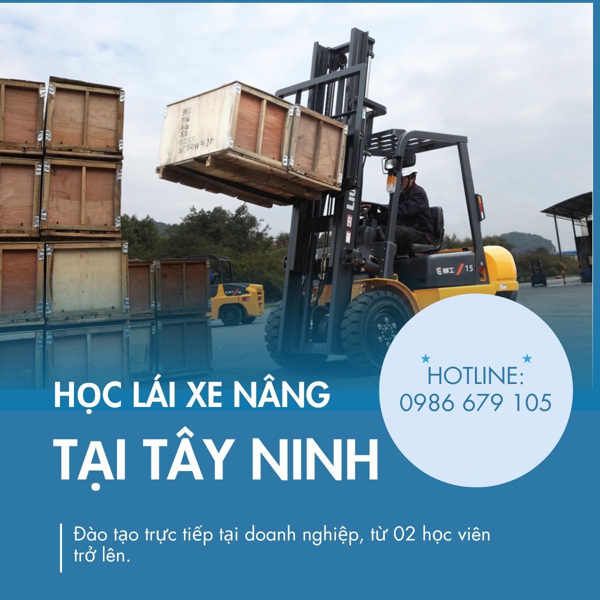 Học lái xe nâng tại Tây Ninh trực tiếp tại doanh nghiệp